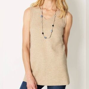 J. Jill Elegant Beige Tank Top